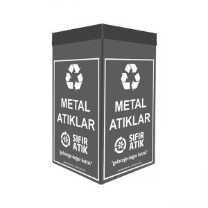 Plastik Metal Atık Kutusu